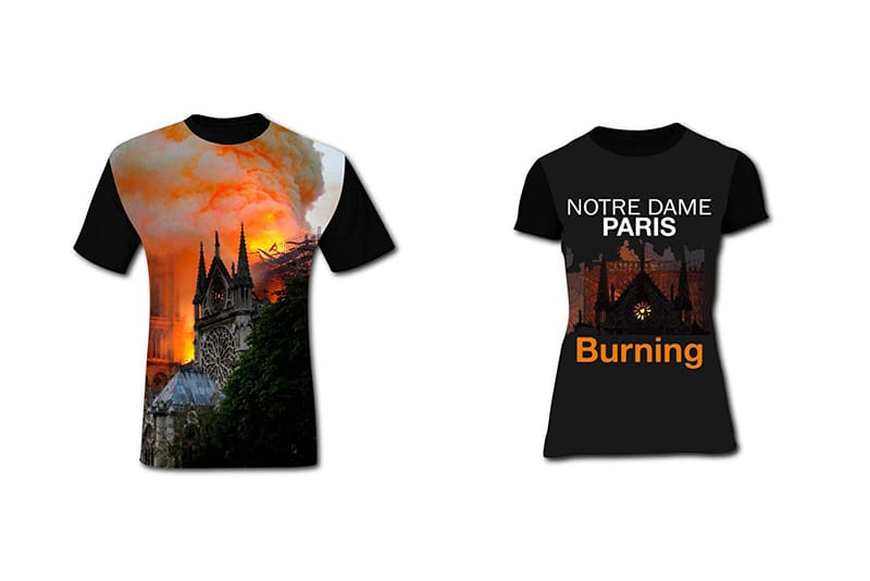 Triste : l'envolée d'un merch consacré à l'incendie de Notre-Dame