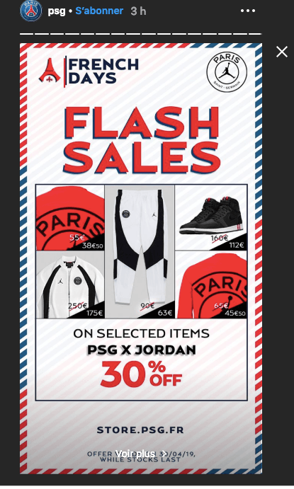 Photo de la collaboration PSG x Jordan