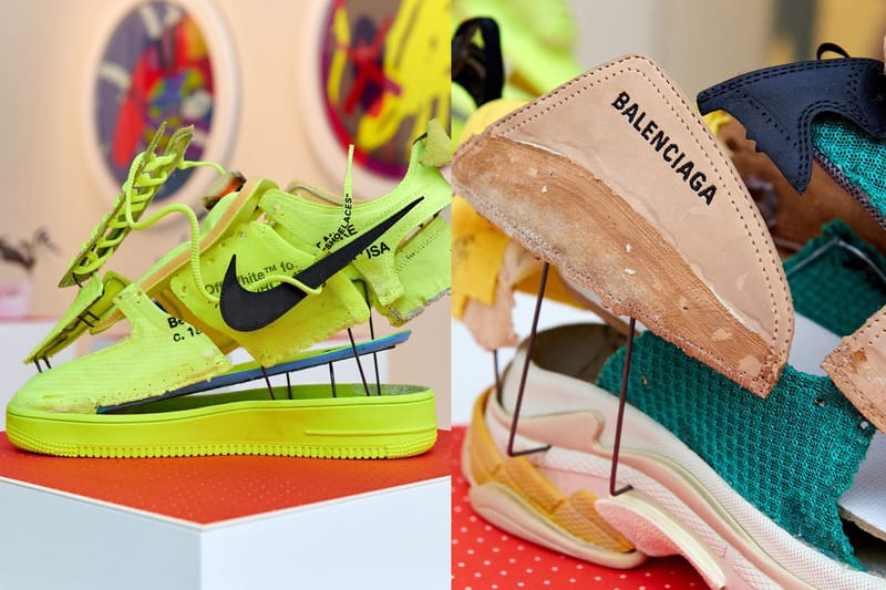 Deux artistes déconstruisent des Nike x Off-White™ et Balenciaga le temps d'une exposition