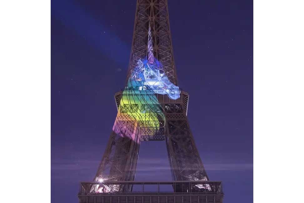Tour Eiffel John Hammon Licorne Projection Photos art