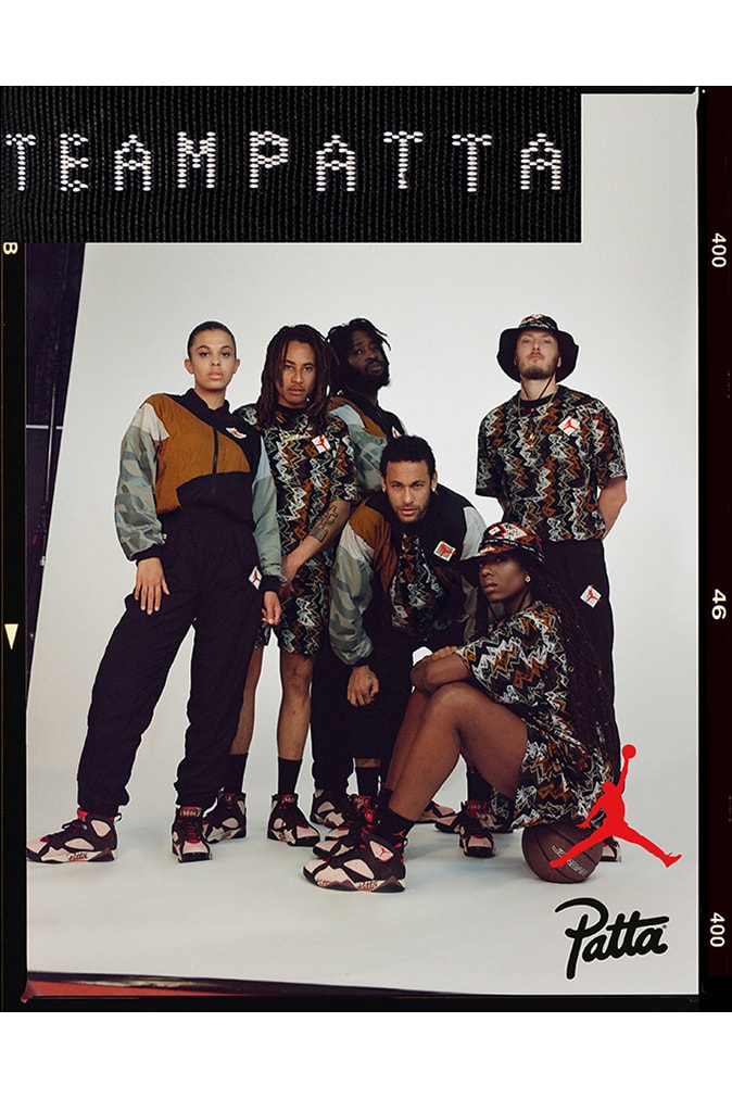 neymar patta jordan 7 lookbook sortie 