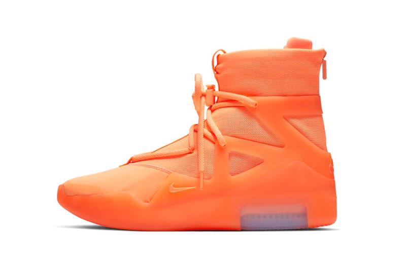 Une date de sortie pour les Nike Air Fear of God 1 "Orange Pulse" et "Frosted Spruce"
