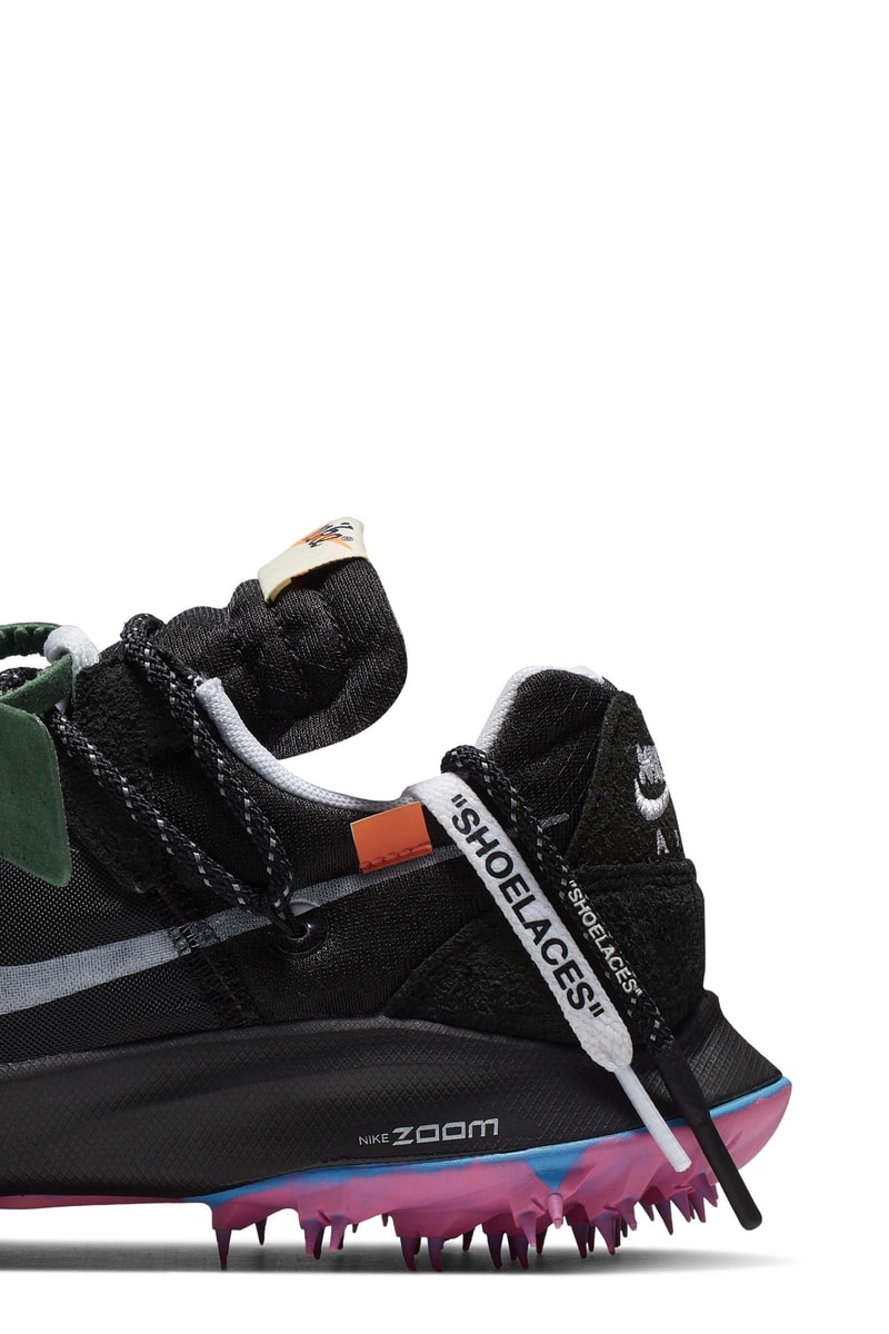 Off-White Nike sneakers athlete collection sortie date photos