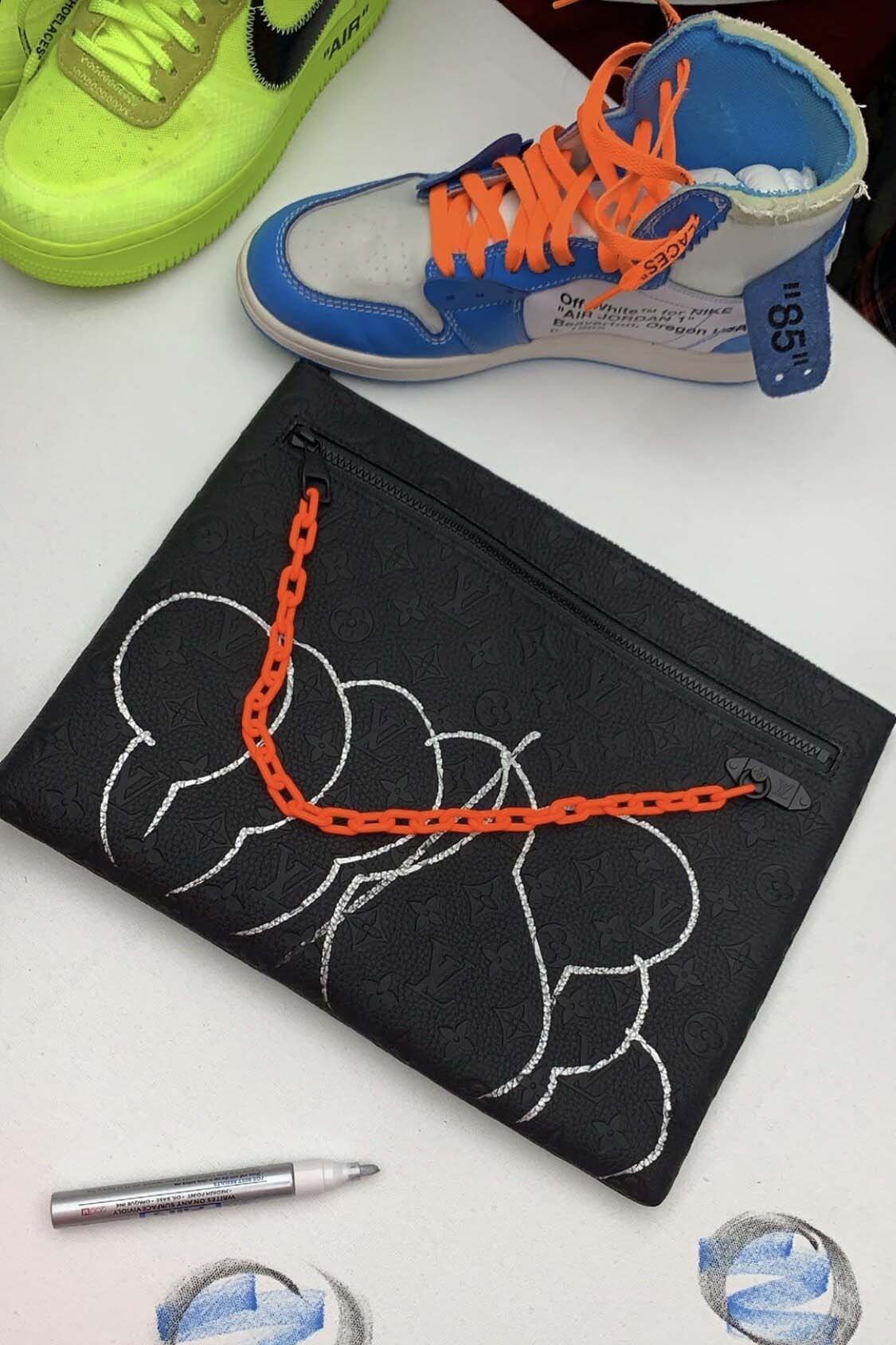Virgil Abloh off-white louis vuitton nike custom singapour photos