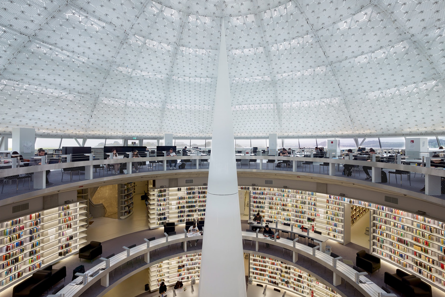 Photo du Stelios Ioannou Learning Resource Center par Jean Nouvel