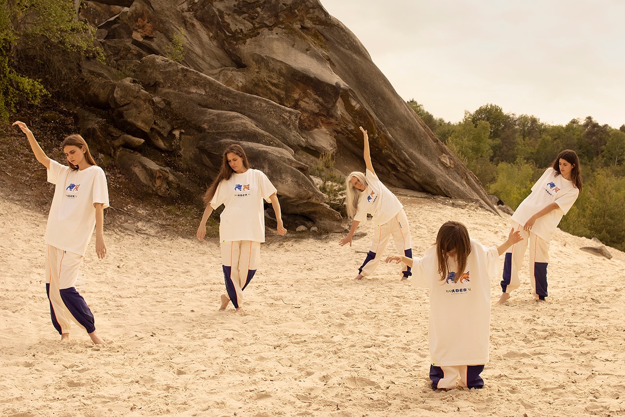 Maison Kitsuné ADER error collection the blue fox family lookbook