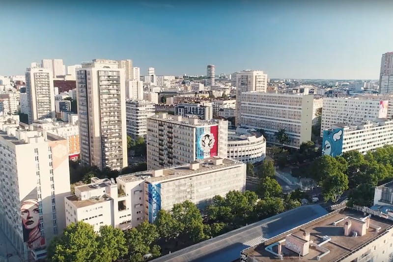 Vidéo - Découvrez les fresques du musée street art situé au cœur de Paris vues du ciel