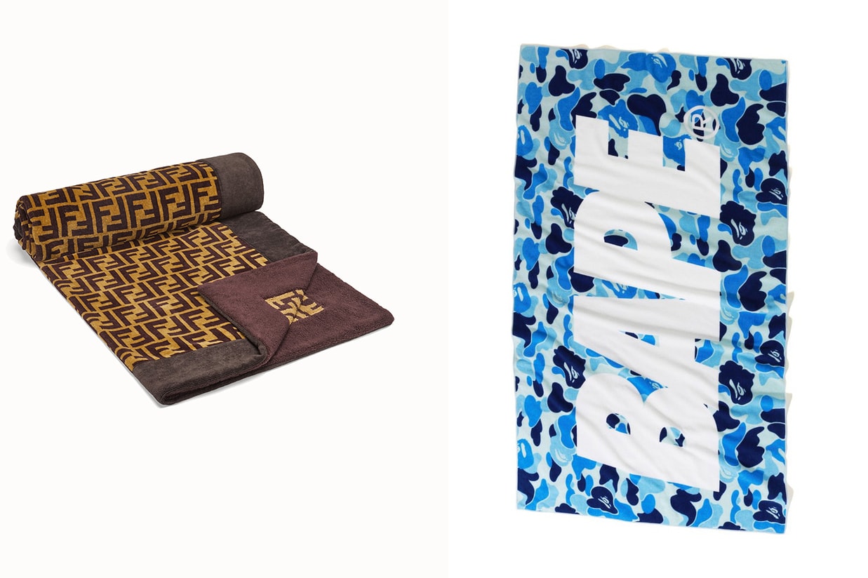 Supreme BAPE Dior Fendi Hermès adidas serviette plage sélection