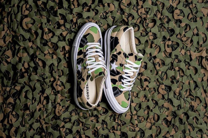 La Converse One Star Ox se pare d'un imprimé camouflage pour l'été