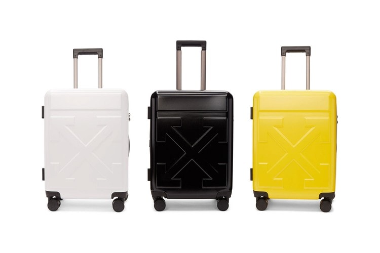 Off-White ™ dévoile des valises avec son emblématique logo flèche
