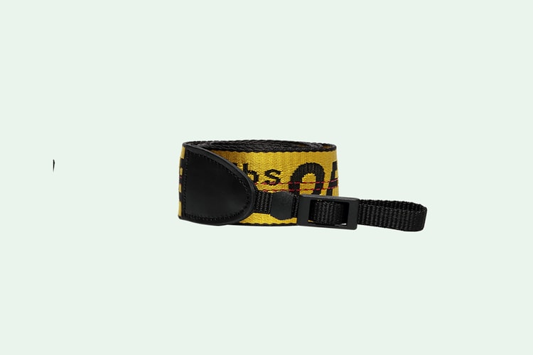 Off-White dévoile une sangle pour appareil photo à l'image son emblématique ceinture industrielle