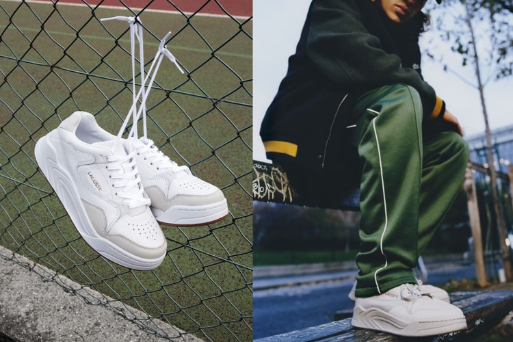 Lacoste revisite sa sneaker Court Slam avec une semelle volumineuse