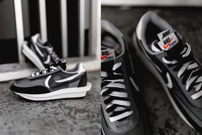 Zoom en images sur la sacai x Nike LDWaffle Black