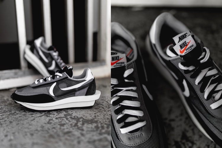 Zoom en images sur la sacai x Nike LDWaffle Black