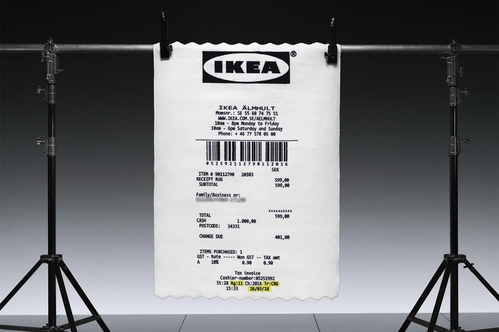 Photo IKEA x Virgil Abloh tapis