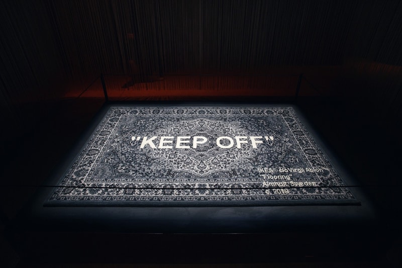 IKEA Virgil Abloh tapis Keep Off