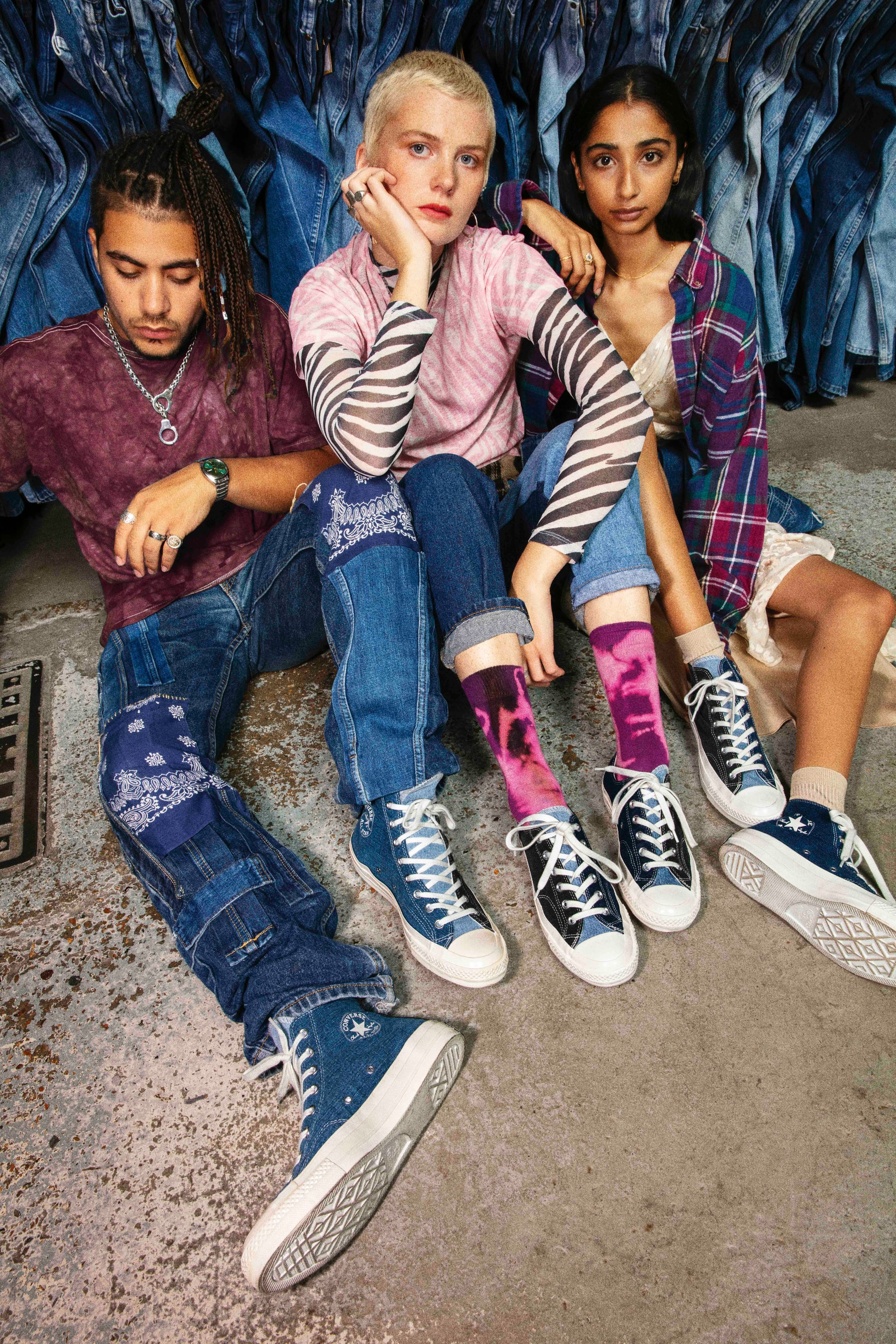 Converse s'associe à un spécialiste de la mode durable et dévoile trois nouvelles Chuck Taylor en jean recyclé