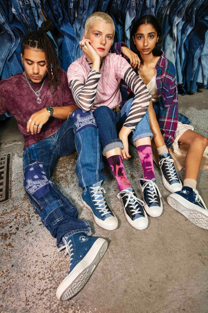 Converse s'associe à un spécialiste de la mode durable et dévoile trois nouvelles Chuck Taylor en jean recyclé