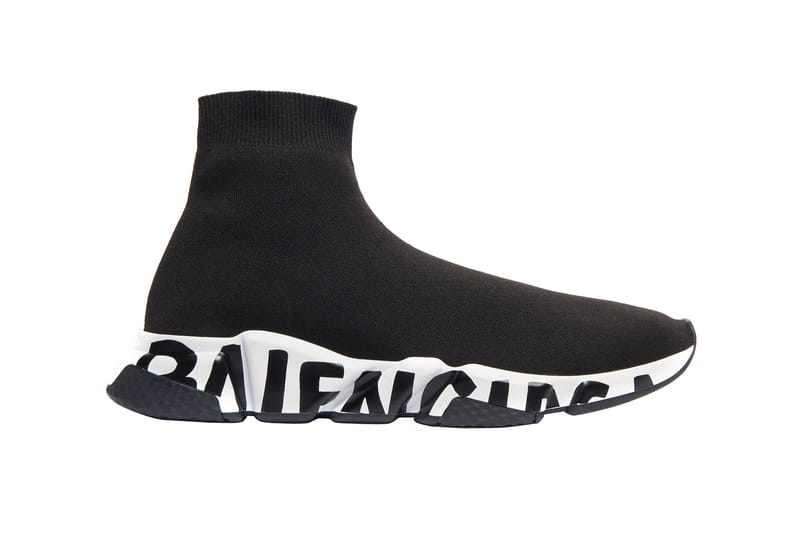 Balenciaga affuble sa Speed Trainer d'un imposant logo "Graffiti"