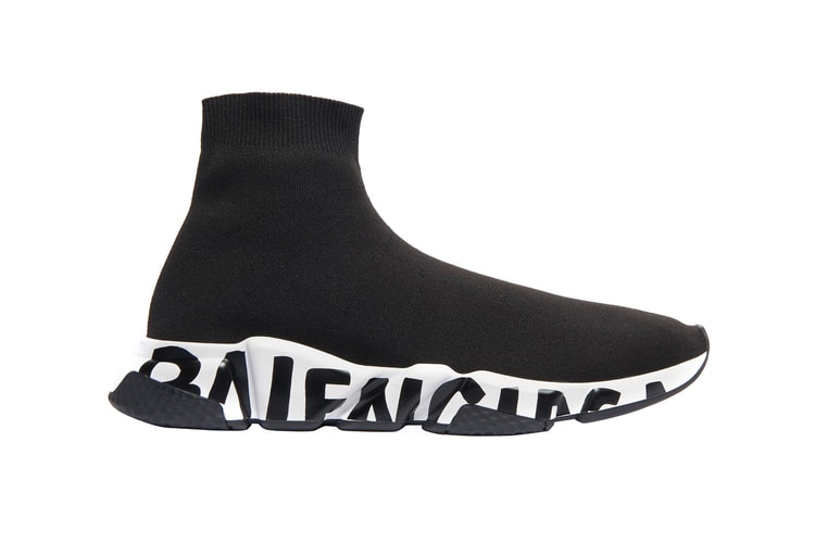 Balenciaga affuble sa Speed Trainer d'un imposant logo "Graffiti"