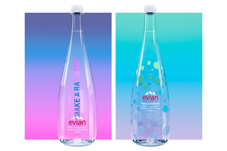La nouvelle bouteille d'eau Virgil Abloh x Evian est disponible