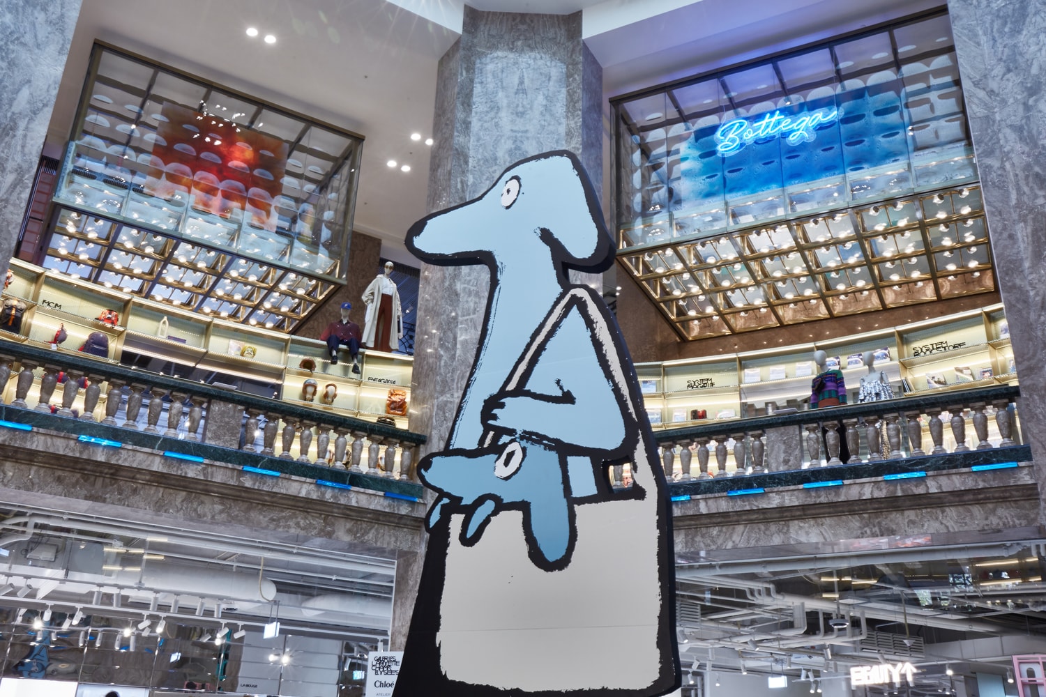 Photo Jean Jullien Galeries Lafayette Champs-Élysées