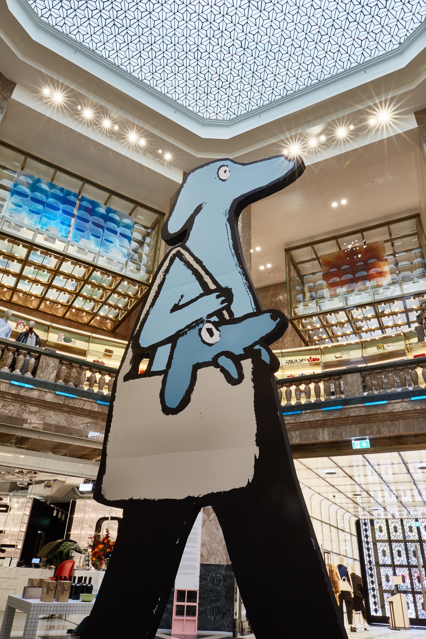 Photo Jean Jullien Galeries Lafayette Champs-Élysées