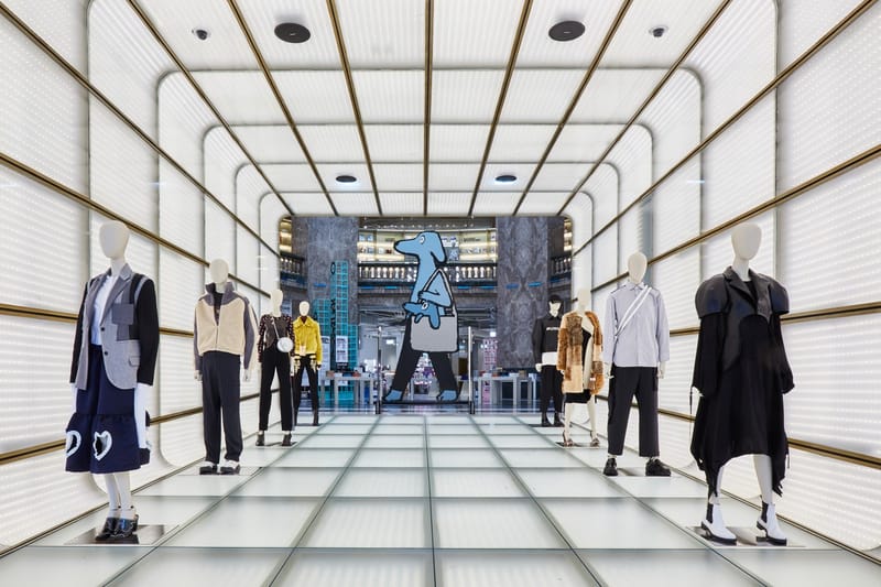Découvrez l'installation dédiée à l'artiste Jean Jullien aux Galeries Lafayette Champs-Élysées