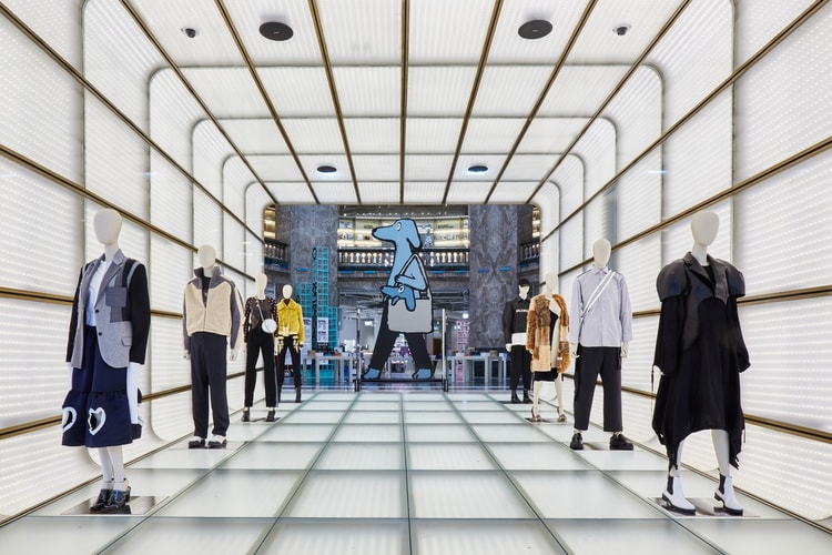 Découvrez l'installation dédiée à l'artiste Jean Jullien aux Galeries Lafayette Champs-Élysées