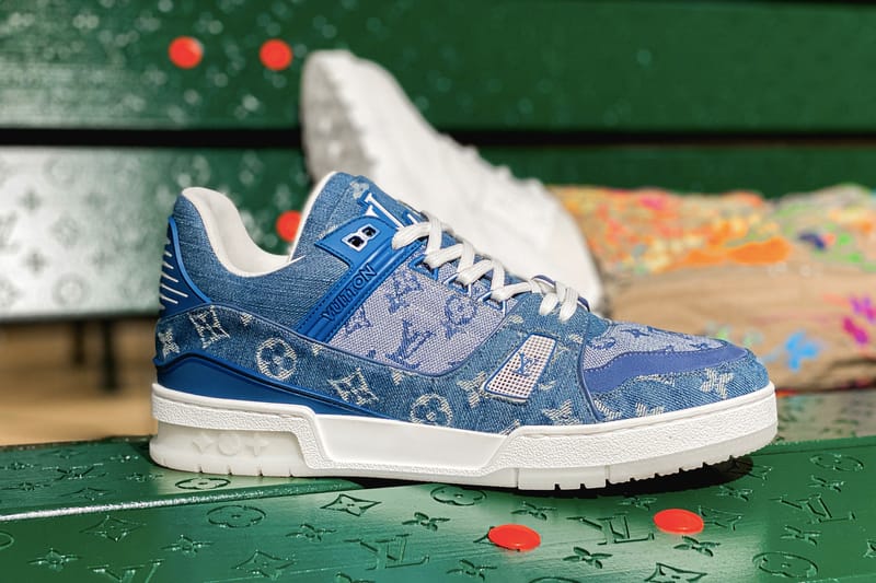 Aperçu d'une Trainer Louis Vuitton en denim monogrammé jamais vue auparavant