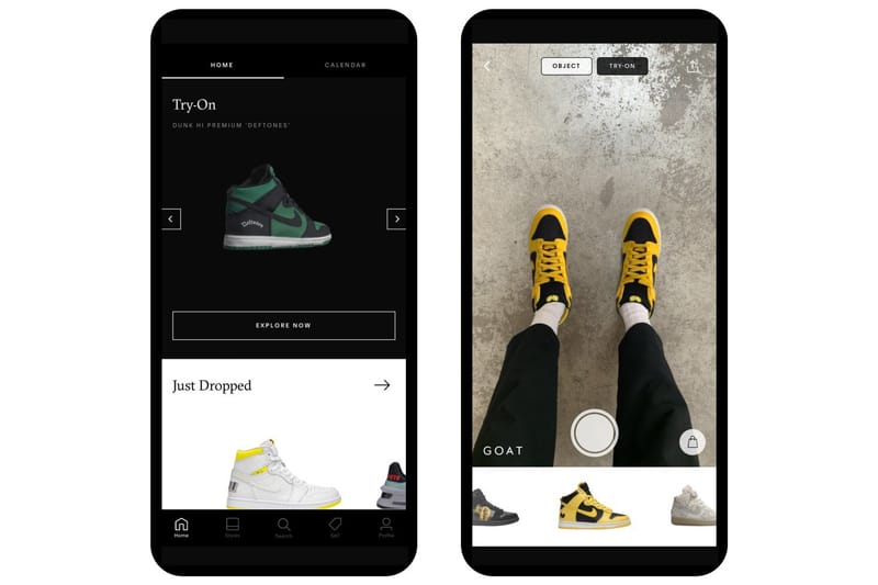L'application GOAT vous permet d'essayer des sneakers rares grâce à la réalité augmentée