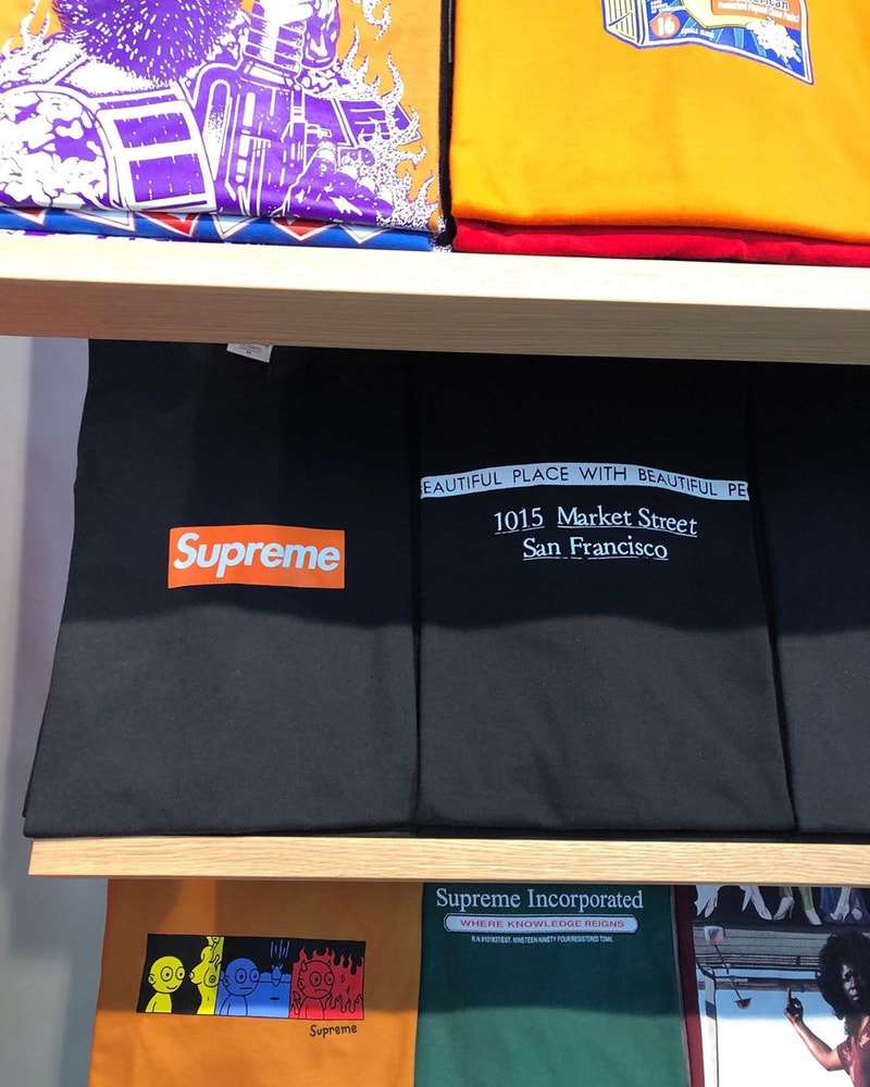 Photo Supreme box logo tee San Francisco