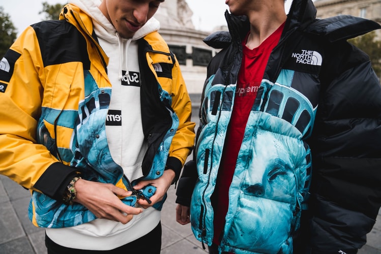 Zoom détaillé sur les pièces phares de la collaboration Supreme x The North Face