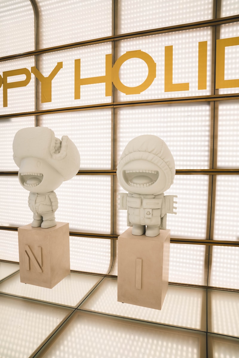 Moncler installe des figurines inédites à Paris pour le lancement de sa collection Genius