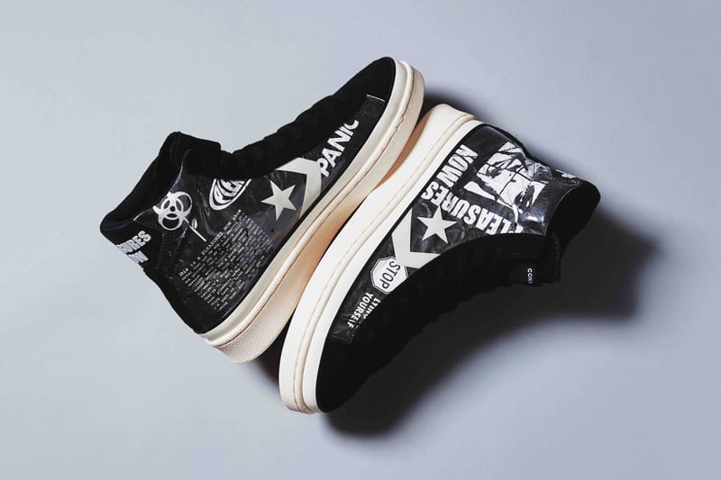 Converse collabore avec PLEASURES pour imaginer une Pro Leather aux inspirations punk/rock