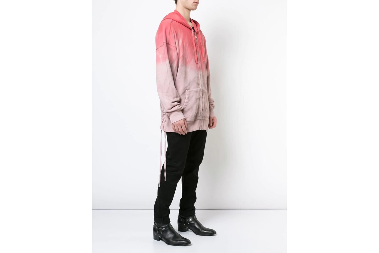 tie and dye hoodie pantalon off-white