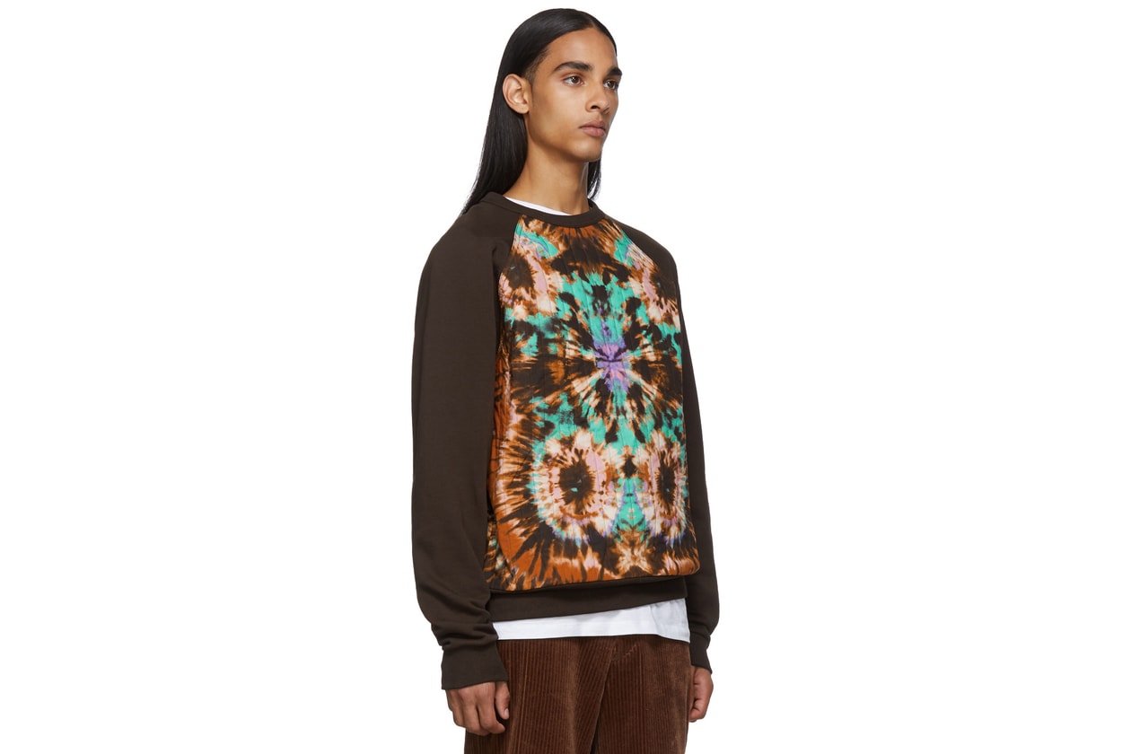 tie and dye hoodie pantalon off-white