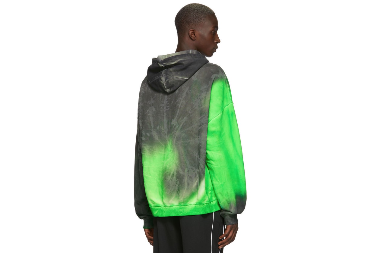 tie and dye hoodie pantalon off-white