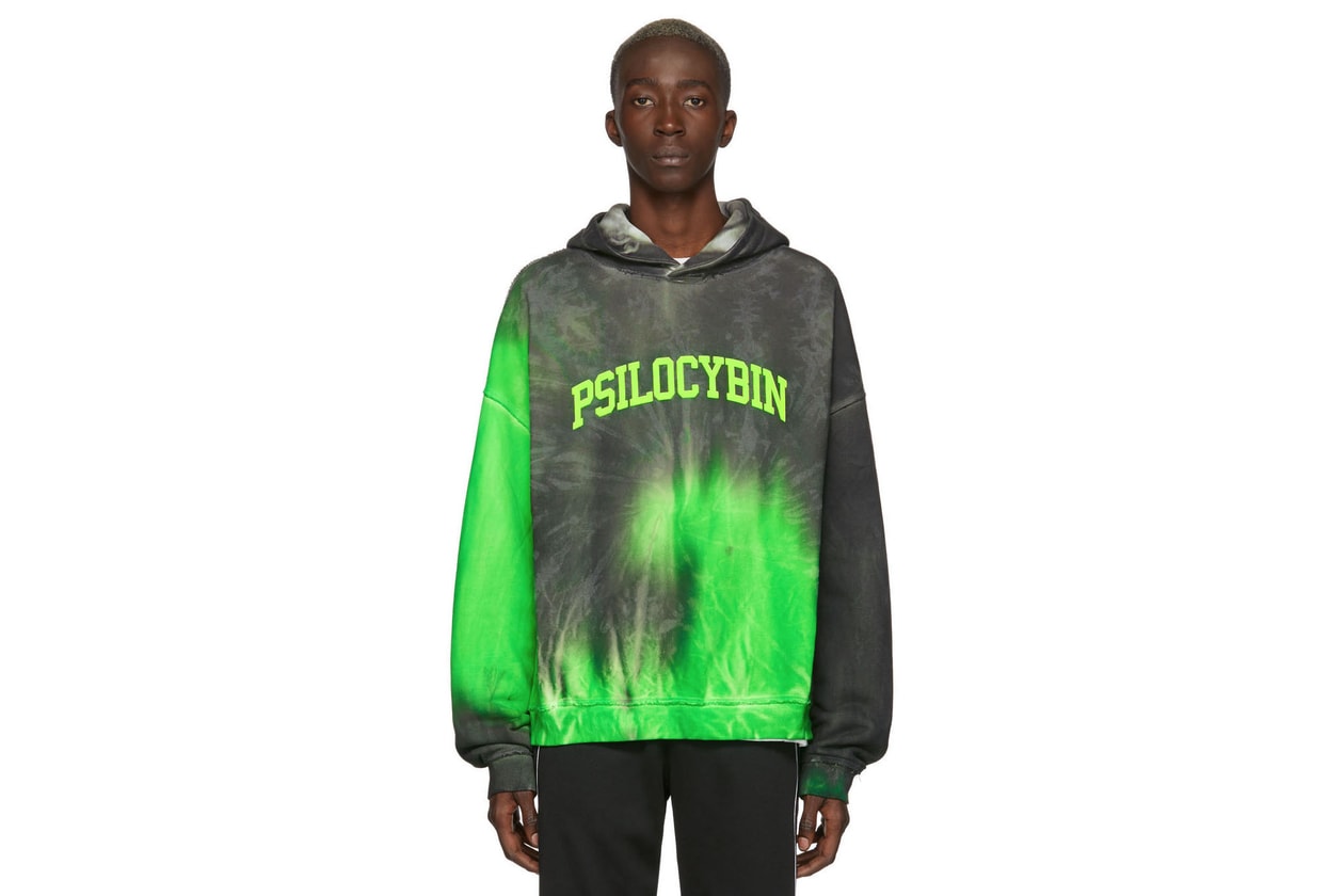 tie and dye hoodie pantalon off-white