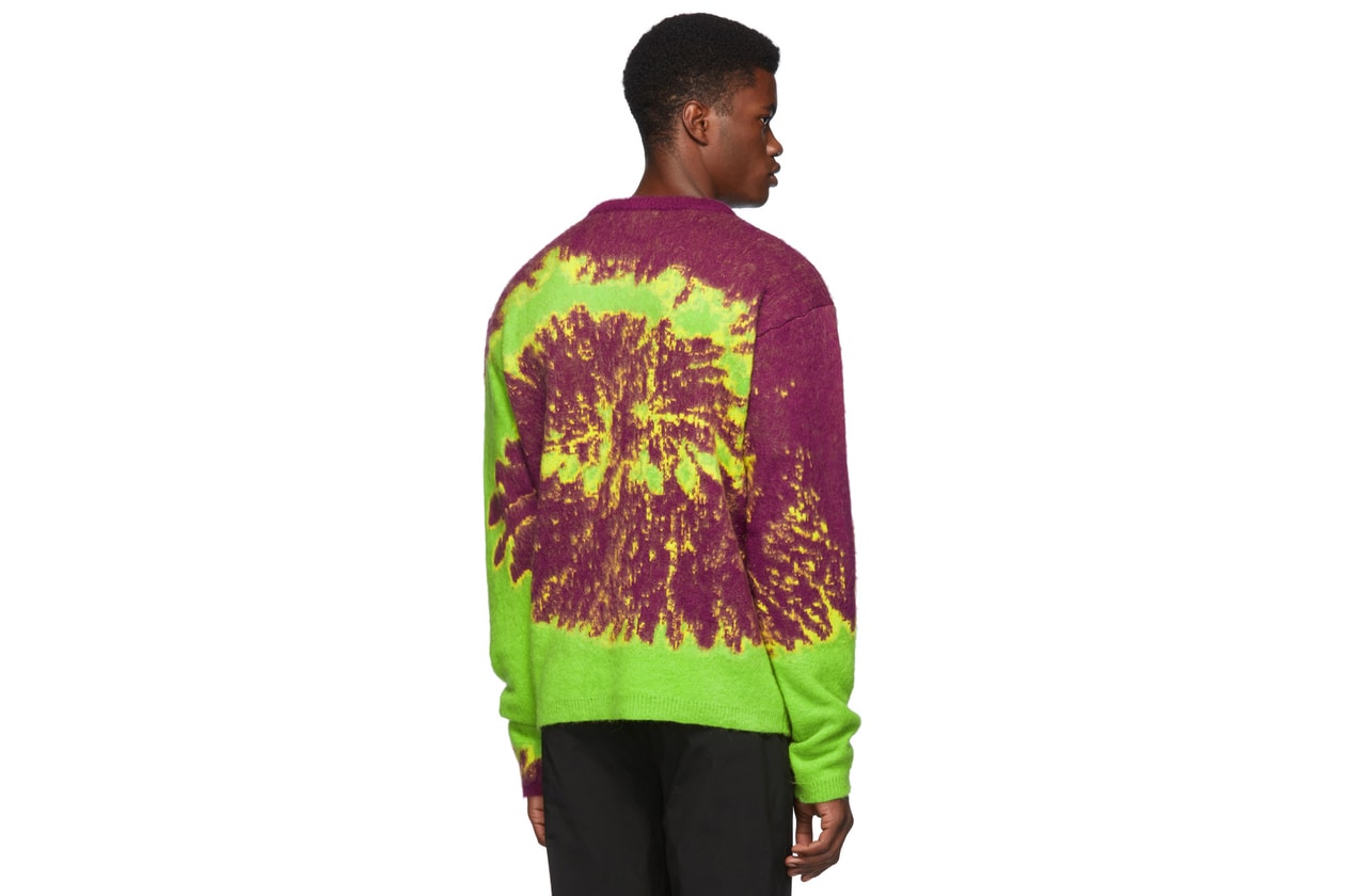 tie and dye hoodie pantalon off-white