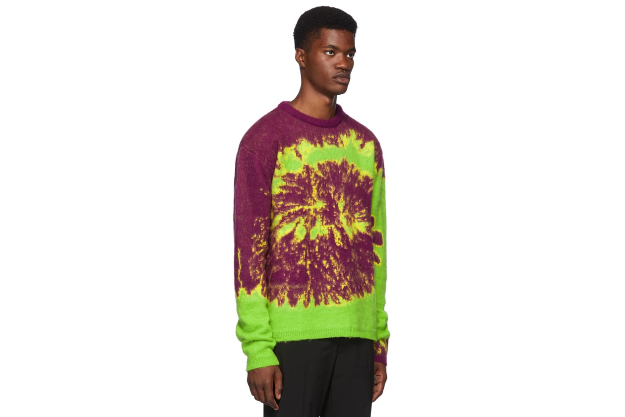 tie and dye hoodie pantalon off-white