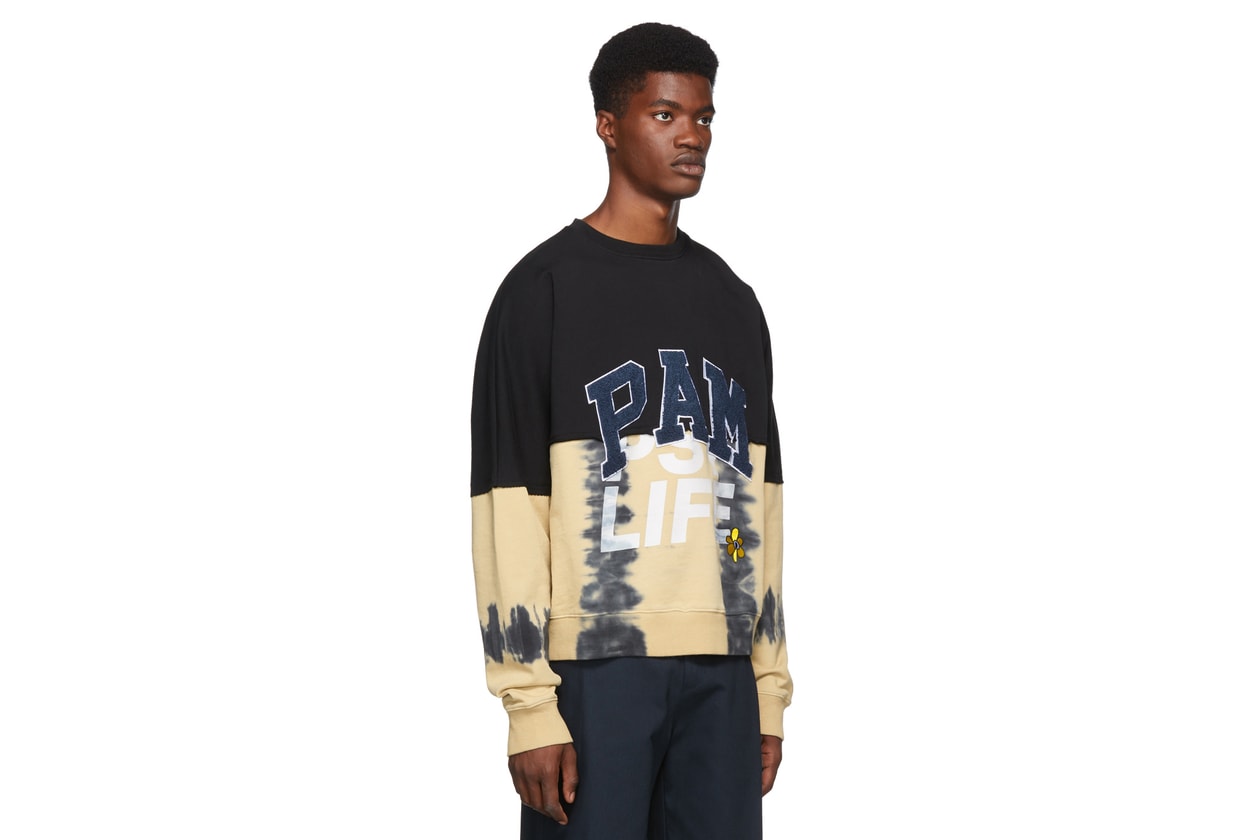 tie and dye hoodie pantalon off-white