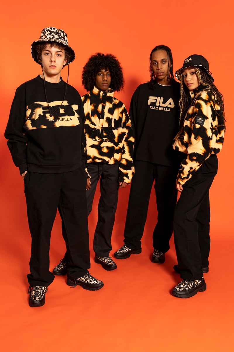 FILA collabore avec la marque milanaise One Block Down pour une collection léopard
