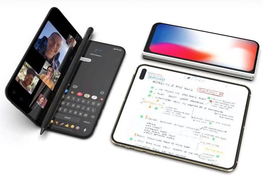 iPhone : Une version entièrement pliable imaginée