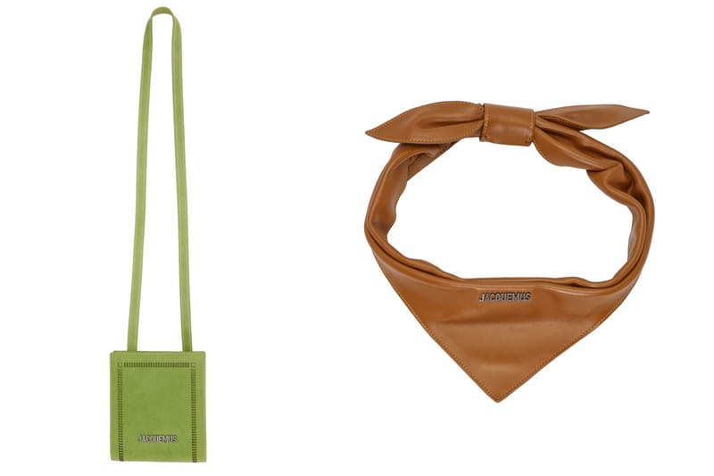 Foulards, ceintures, portefeuilles... De nombreux accessoires Jacquemus à shopper en soldes chez SSENSE