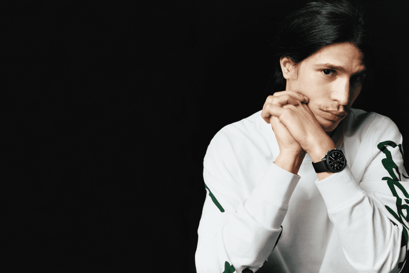 Moha La Squale présente la nouvelle collection de montres Lacoste