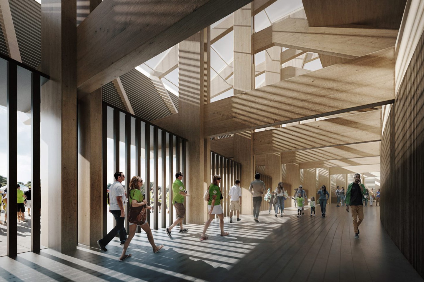 Photos stade en bois