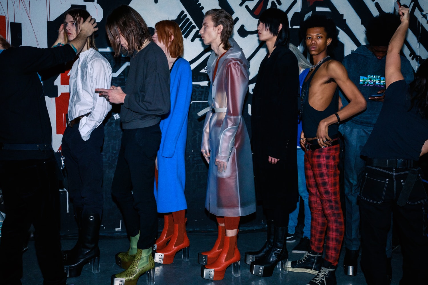 Photos backstages Rick Owens 