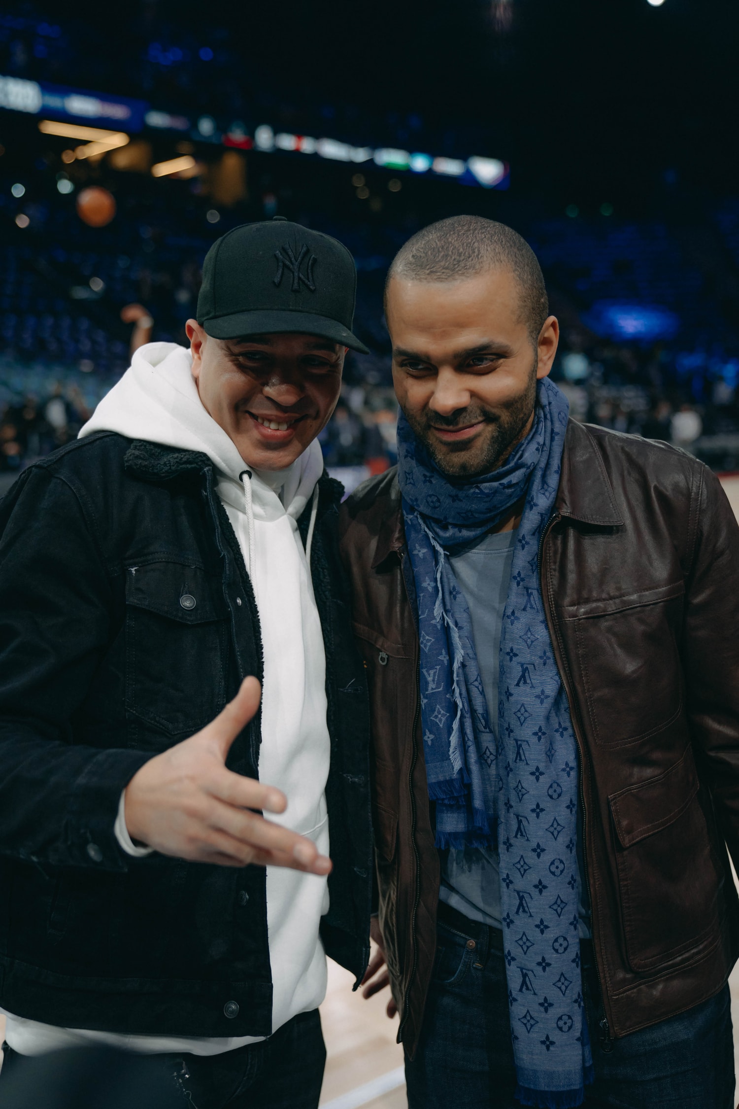 Mbappé, Neymar... Le PSG en force courtside du NBA Global Game de Paris