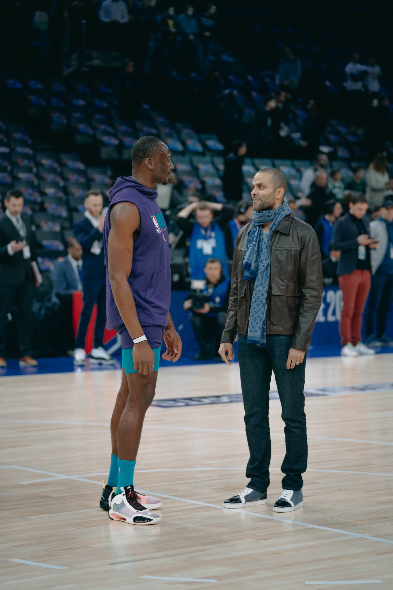 Mbappé, Neymar... Le PSG en force courtside du NBA Global Game de Paris